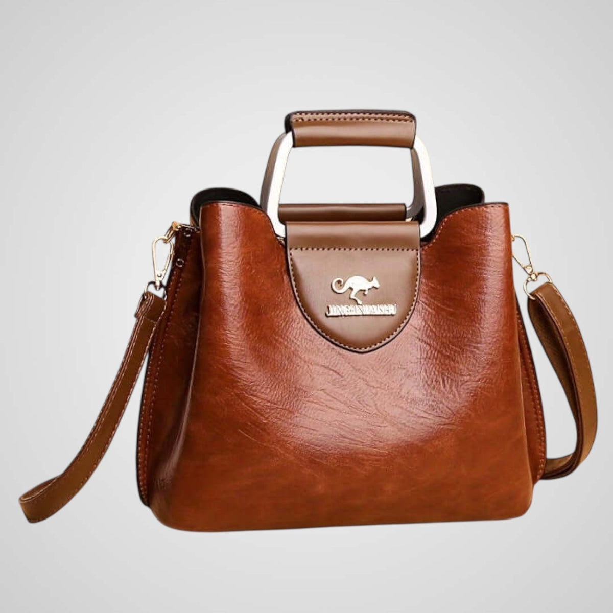 Ana | Bolsa Bicolor de Piel Genuina para Mujer