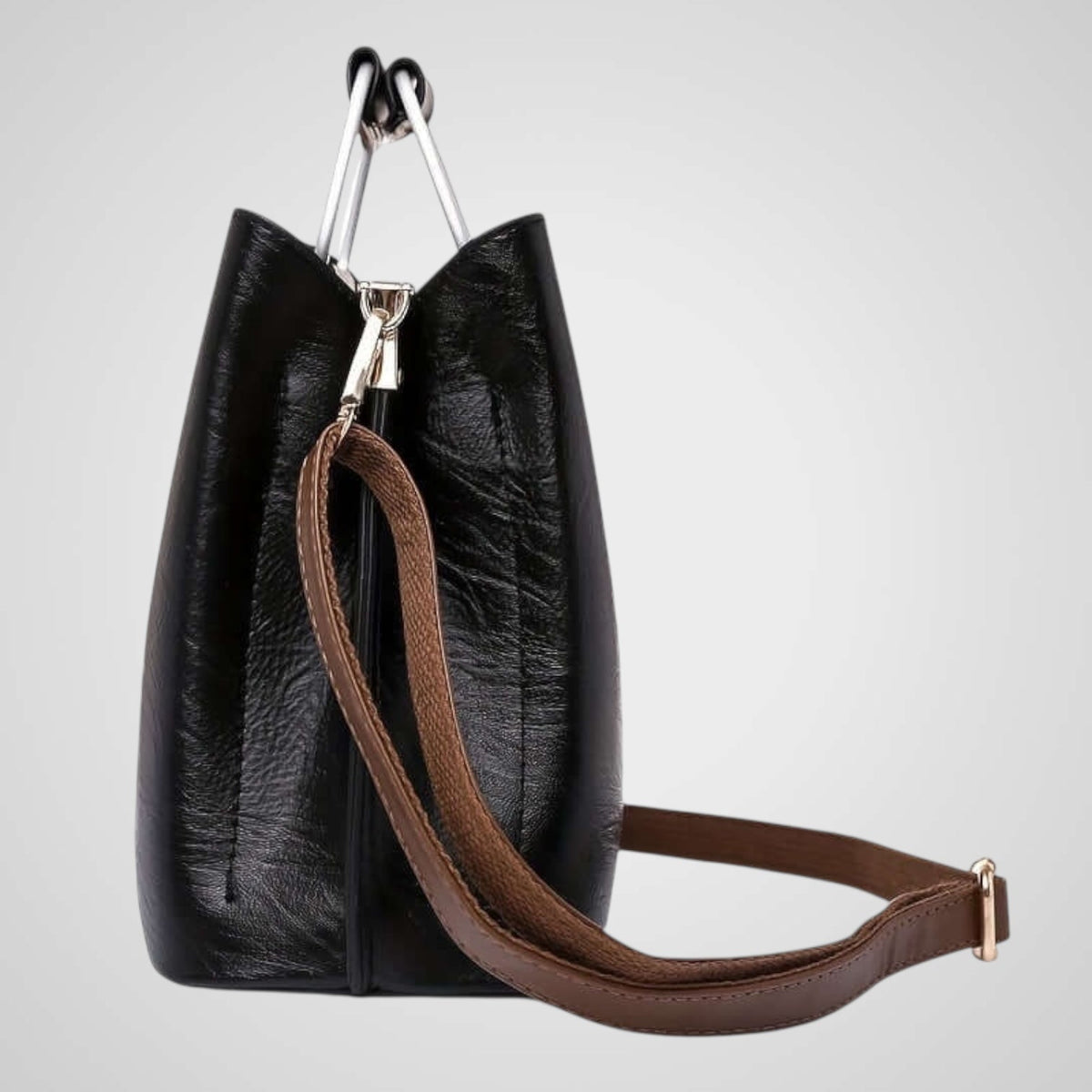 Ana | Bolsa Bicolor de Piel Genuina para Mujer