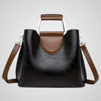 Ana | Bolsa Bicolor de Piel Genuina para Mujer
