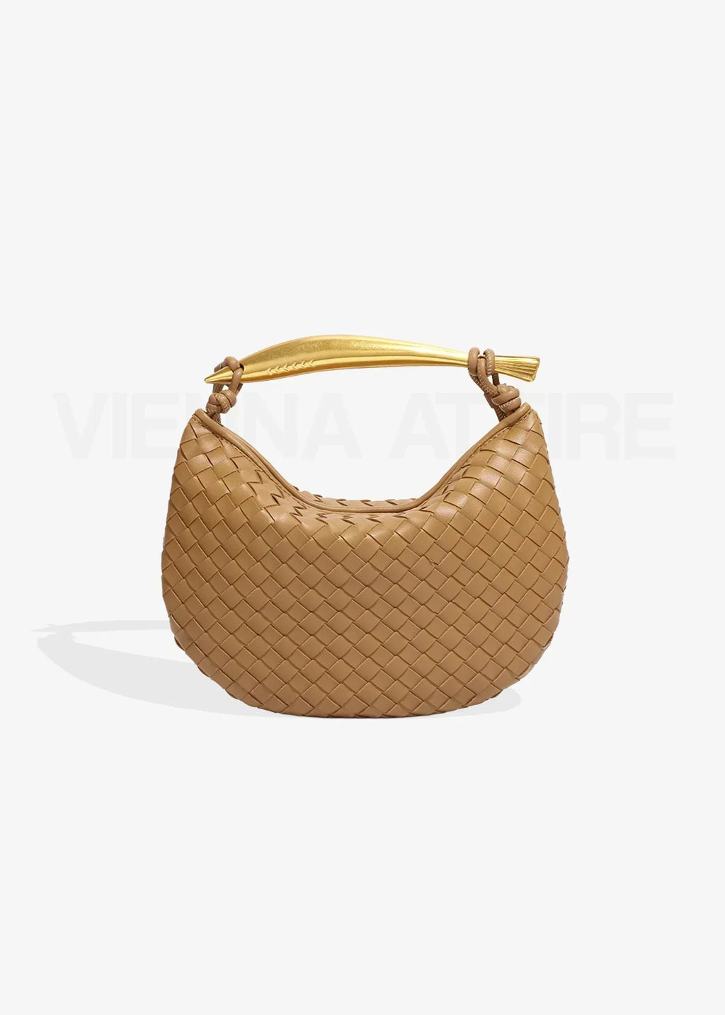 Alejandra | Bolsa Tejida para Mujer con Asa Dorada