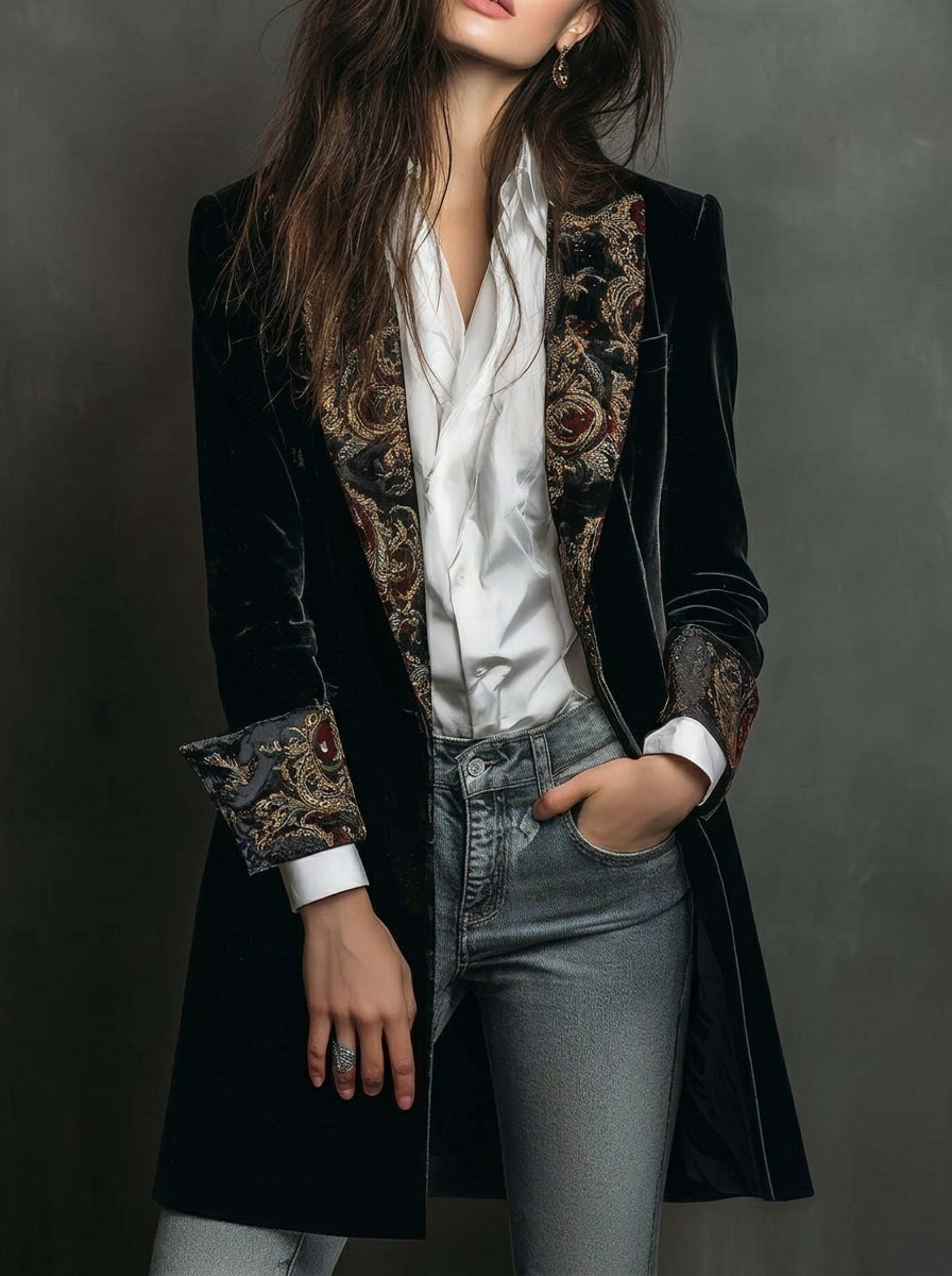 Dina | Blazer Estampado Barroco