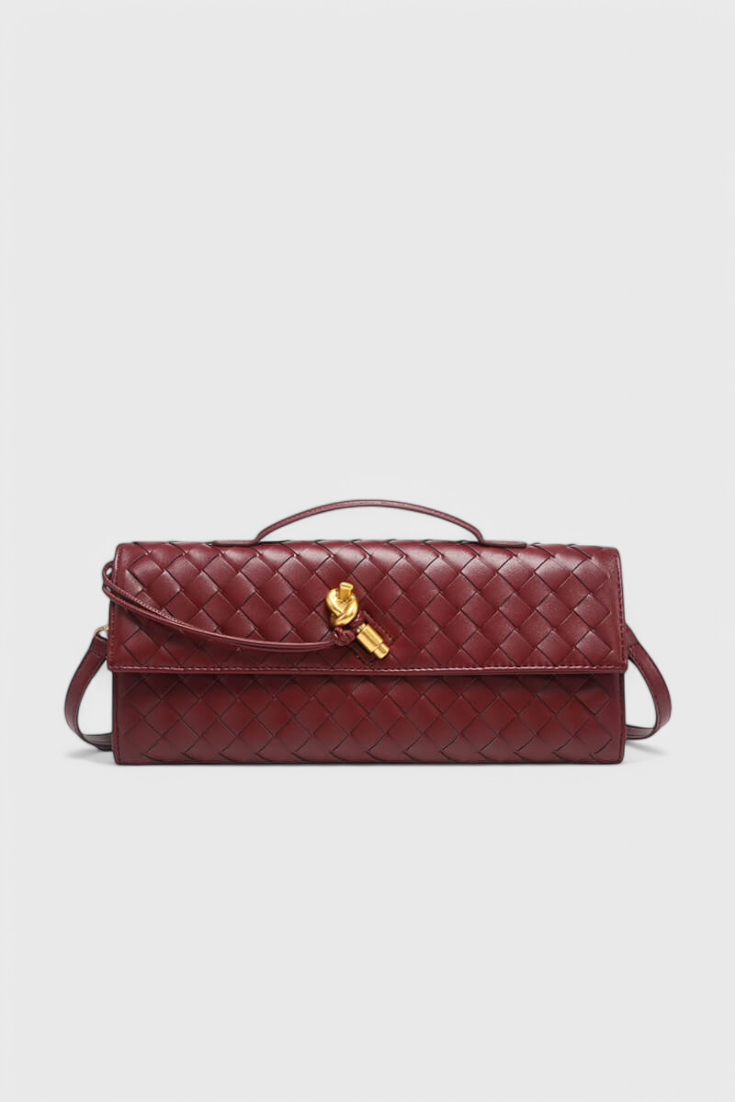 Melanie | Bolso de Mano para Mujer con Moño Dorado