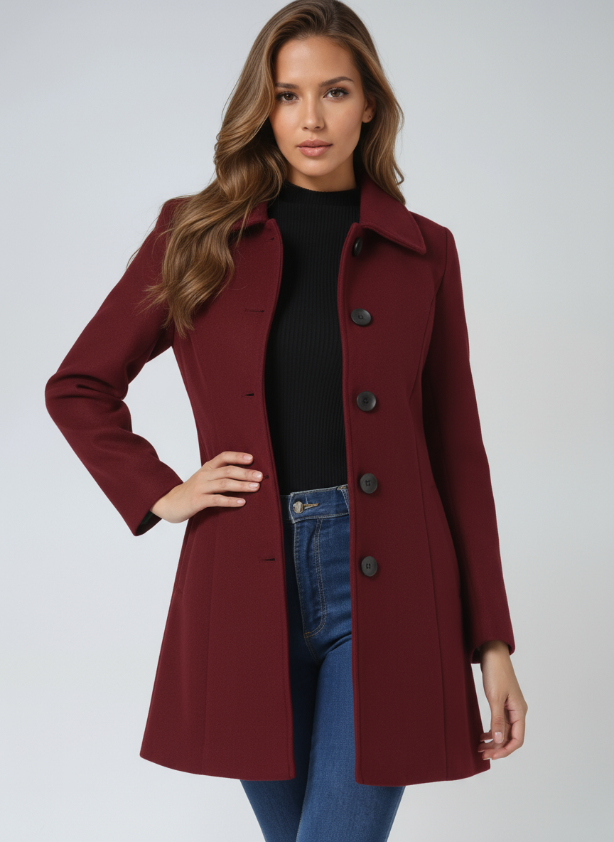 Egle | Gabardina de Invierno Sencilla