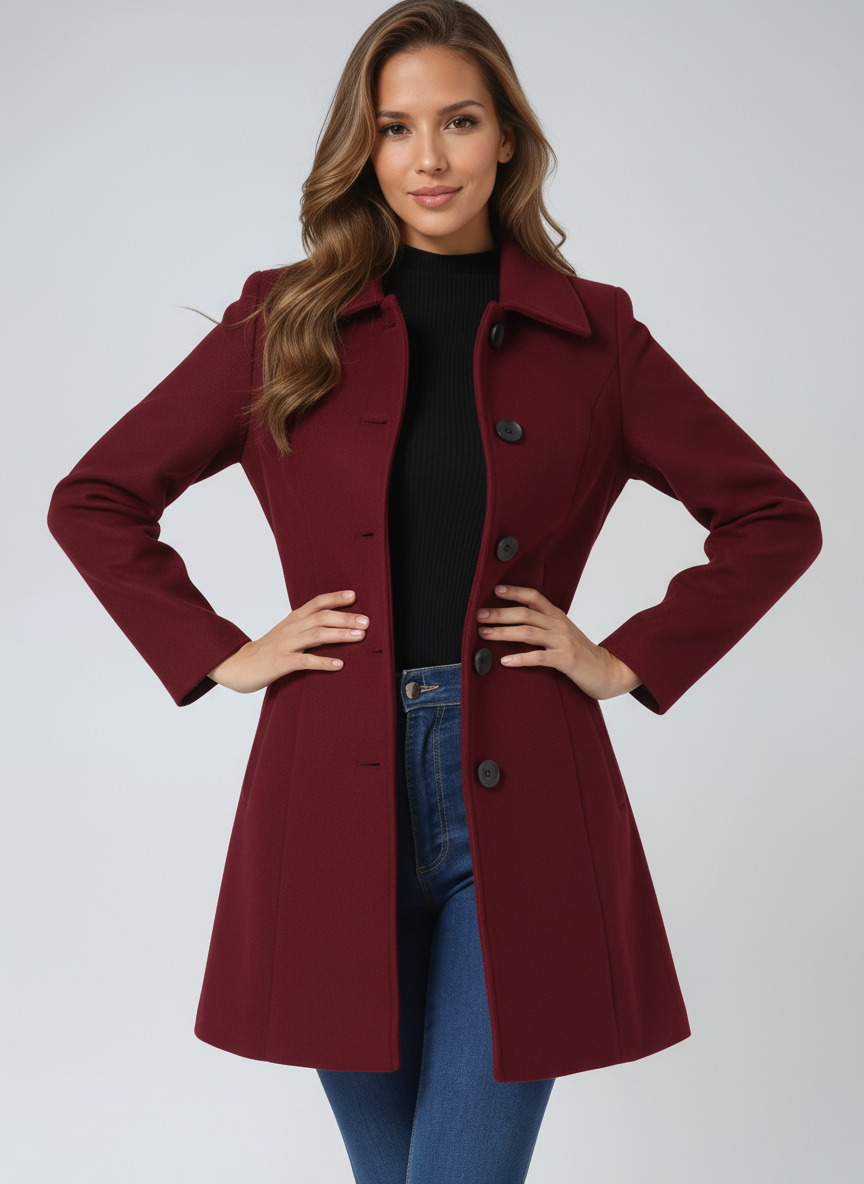Egle | Gabardina de Invierno Sencilla