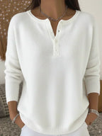 Ernesta | Suéter de Punto con Botones Henley