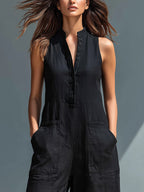 Letizia | Jumpsuit Minimalista sin Mangas