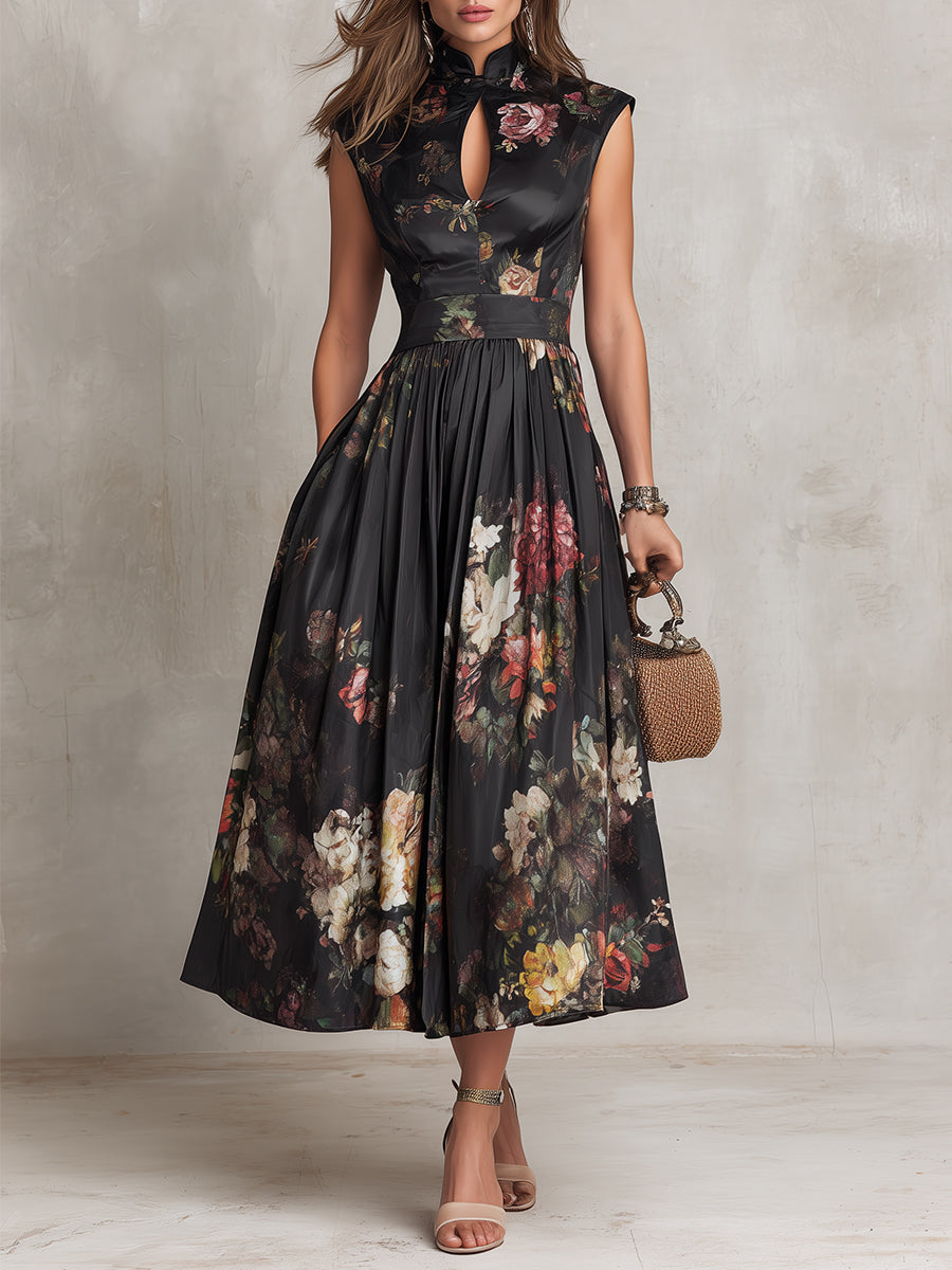 Iris | Vestido de Satín Plisado