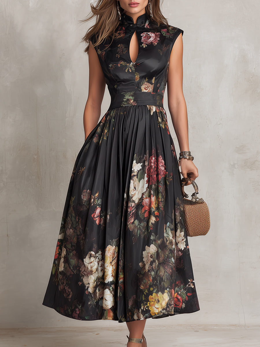 Iris | Vestido de Satín Plisado