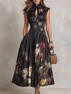 Iris | Vestido de Satín Plisado