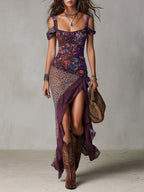 Delia | Vestido Maxi de Leopardo