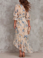 Emma | Vestido de Chiffon Beige