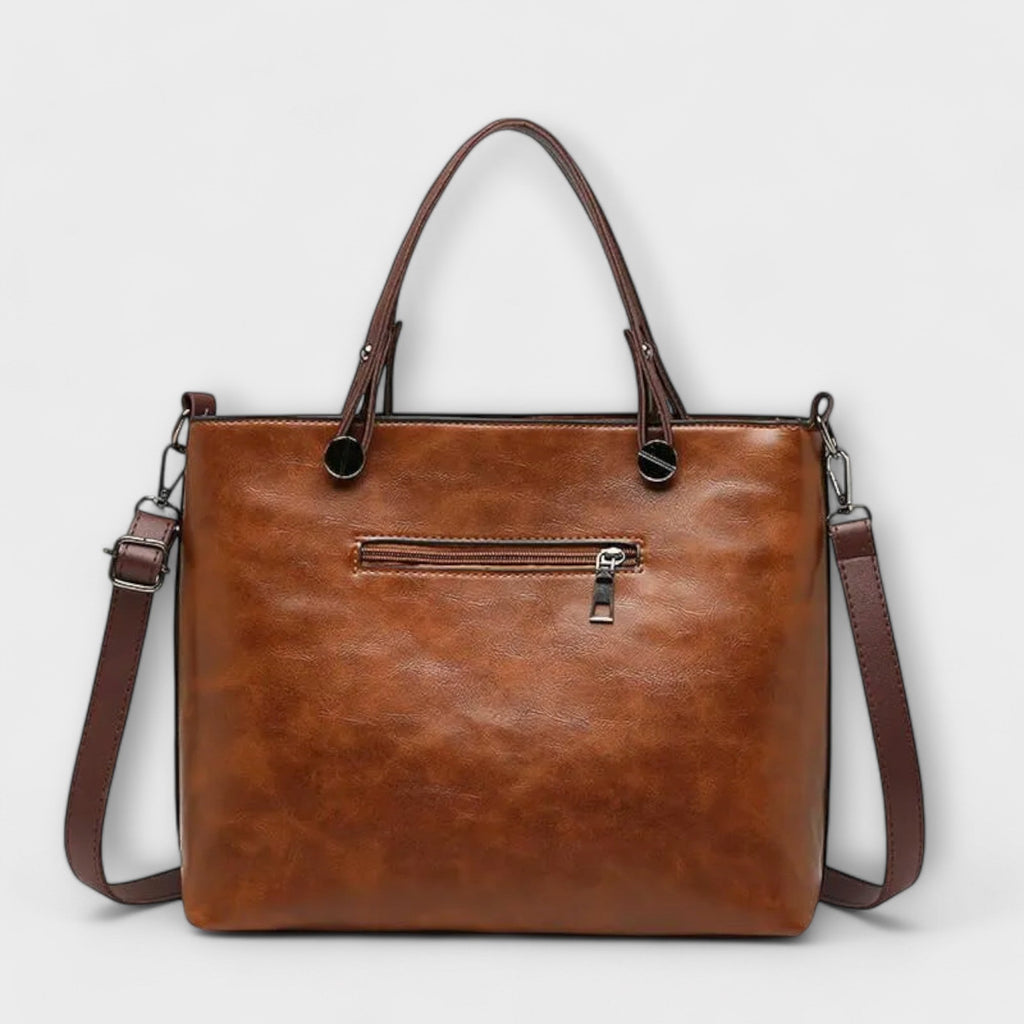 Eline | Bolsa de Hombro de Piel Genuina para Mujer