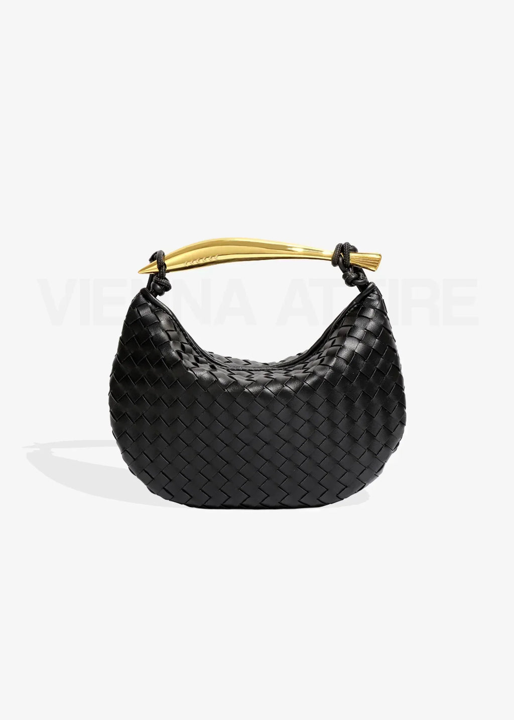 Alejandra | Bolsa Tejida para Mujer con Asa Dorada