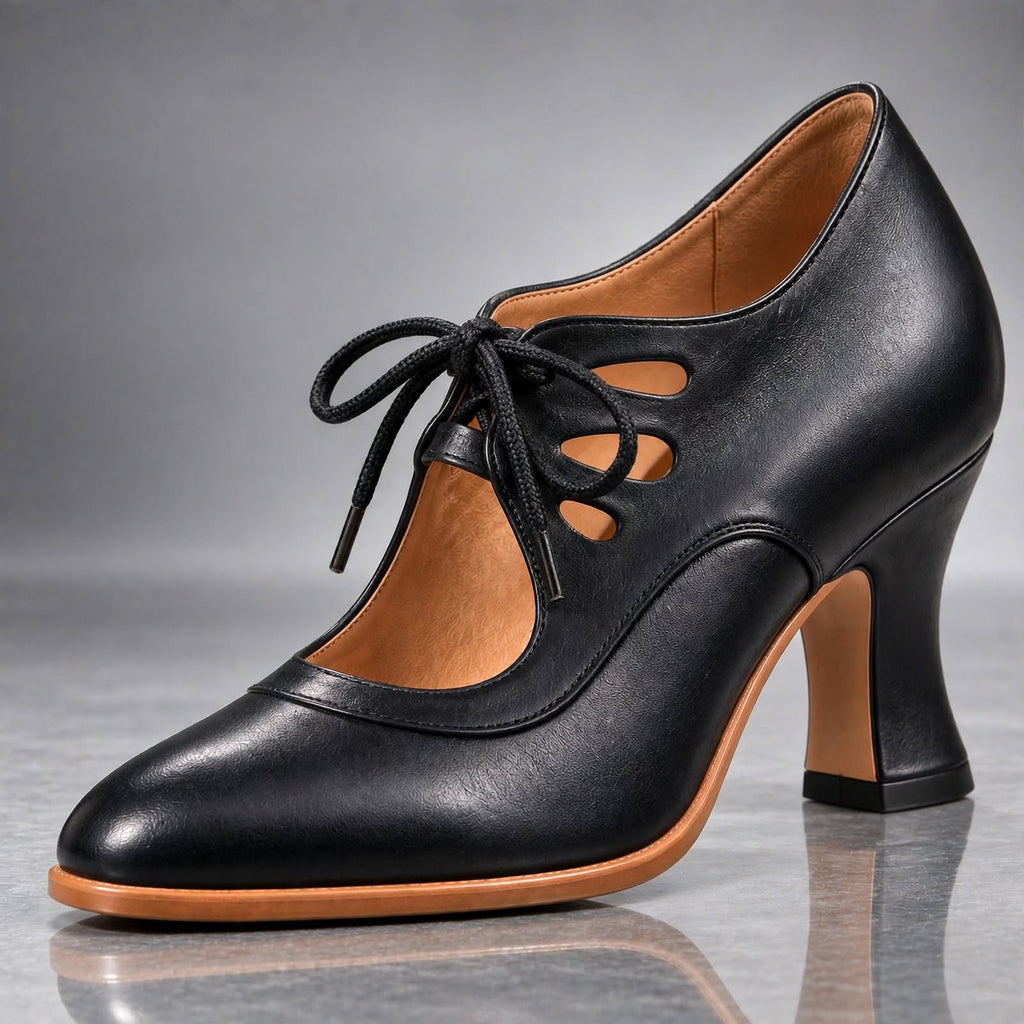 Audrey | Zapatillas de Tacón con Agujetas
