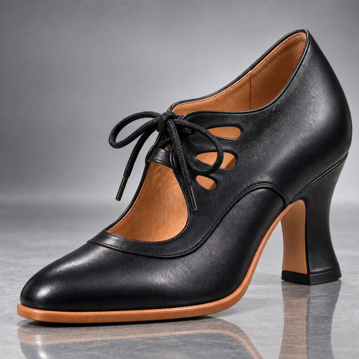 Audrey | Zapatillas de Tacón con Agujetas