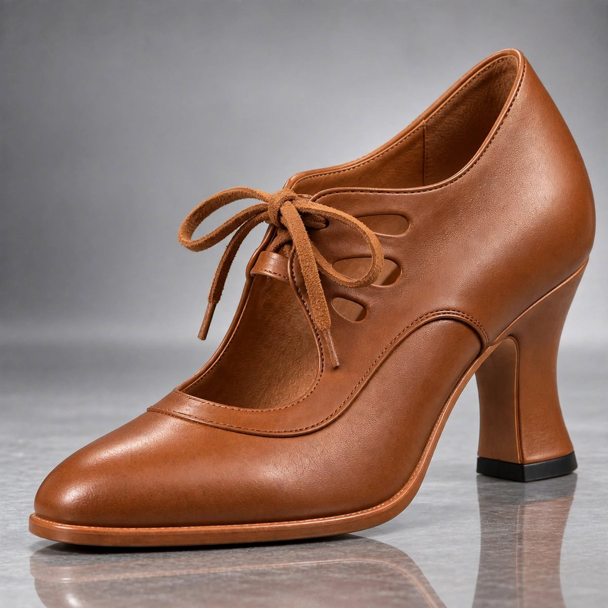 Audrey | Zapatillas de Tacón con Agujetas