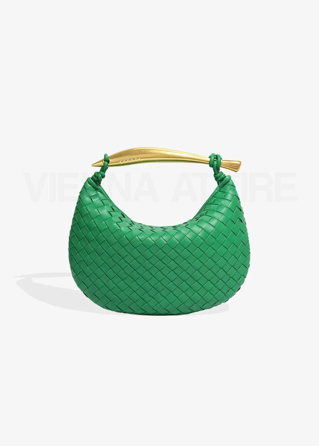 Alejandra | Bolsa Tejida para Mujer con Asa Dorada