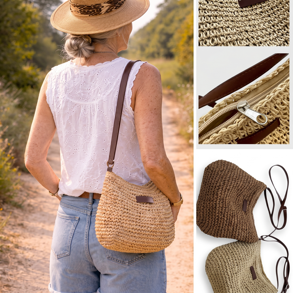 Simone | Bolsa Crossbody Tejida para Mujer