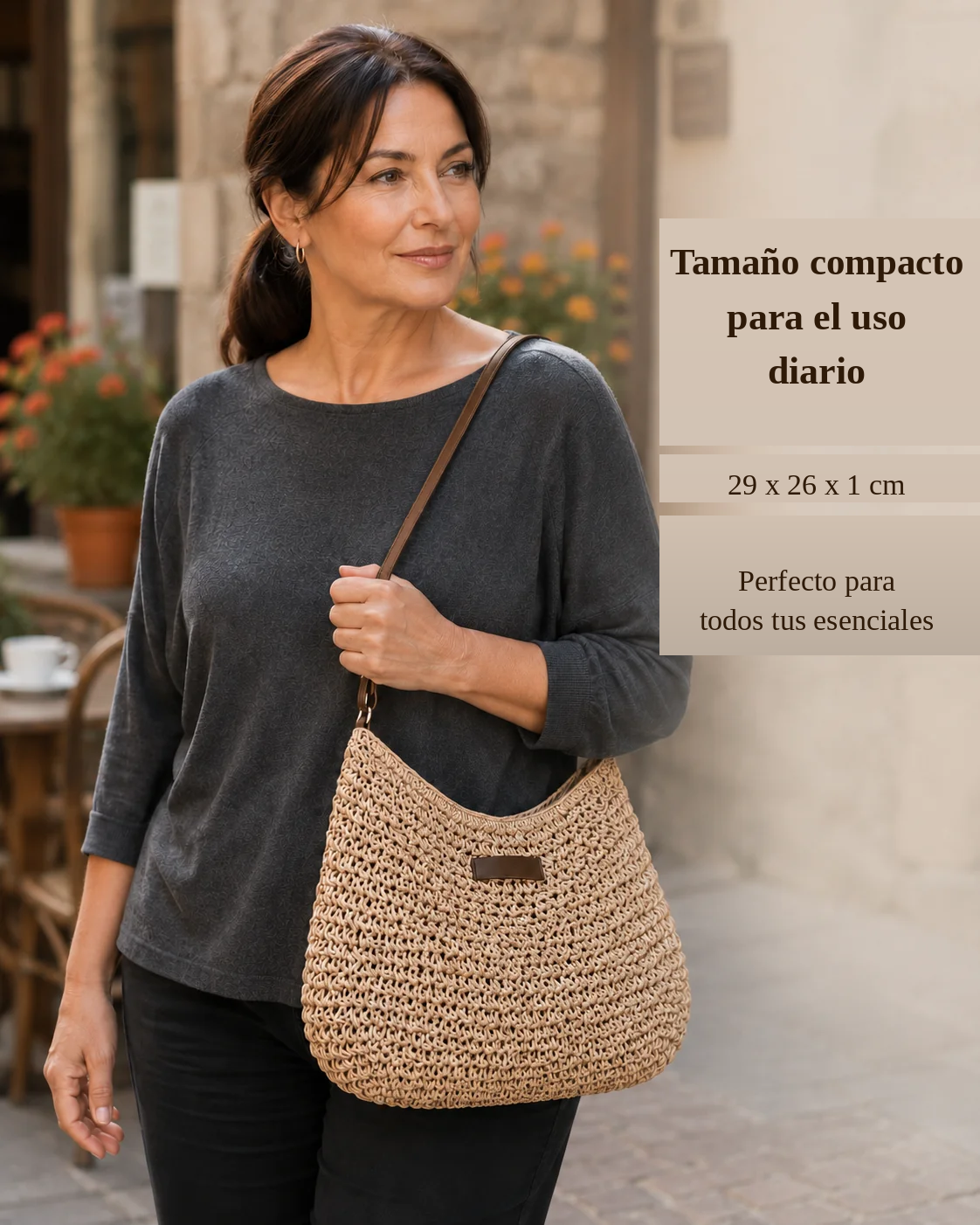 Simone | Bolsa Crossbody Tejida para Mujer
