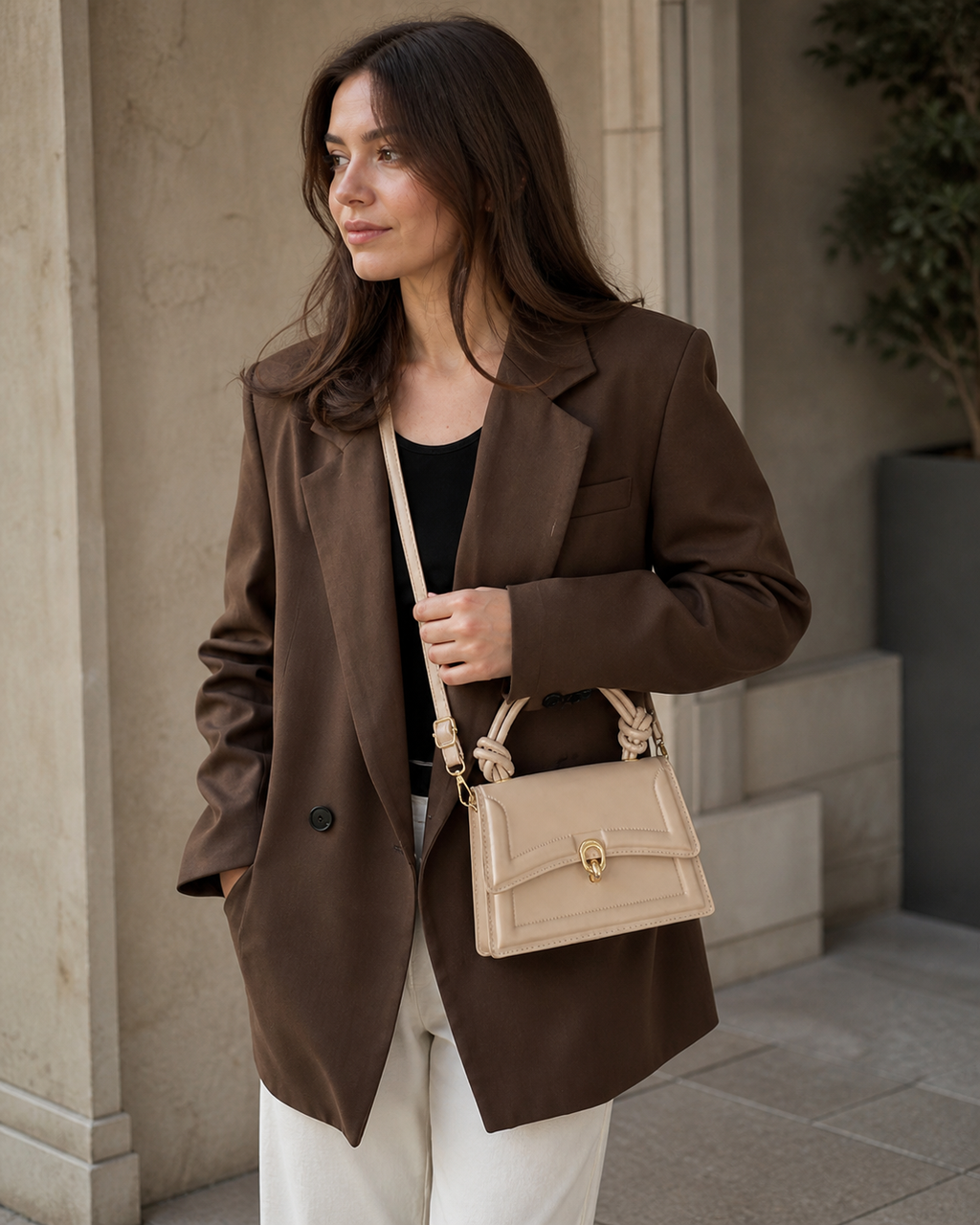 Bolsa Crossbody para Mujer con Asa Anudada