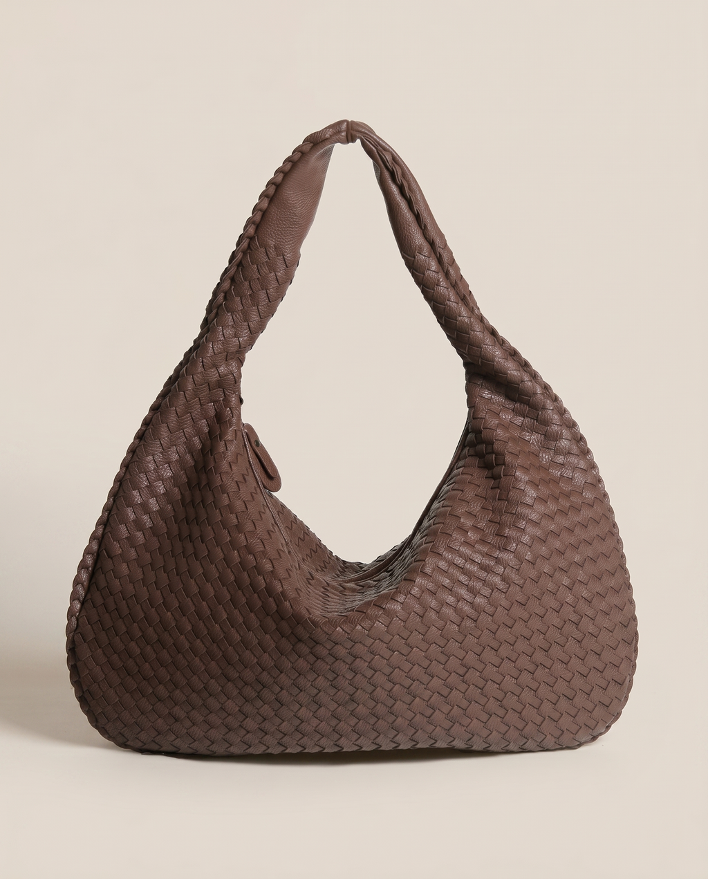 Bolsa de Hombro para Mujer Tejida Amplia
