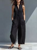 Letizia | Jumpsuit Minimalista sin Mangas