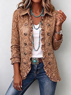 Bruna | Saco Floral Vintage con Olanes