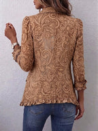 Bruna | Saco Floral Vintage con Olanes
