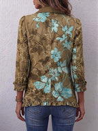 Domenica | Saco Floral Difuminado con Olanes