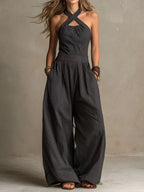 Beatrice | Jumpsuit con Escote Cruzado