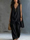 Bianca | Conjunto Drapeado con Palazzo