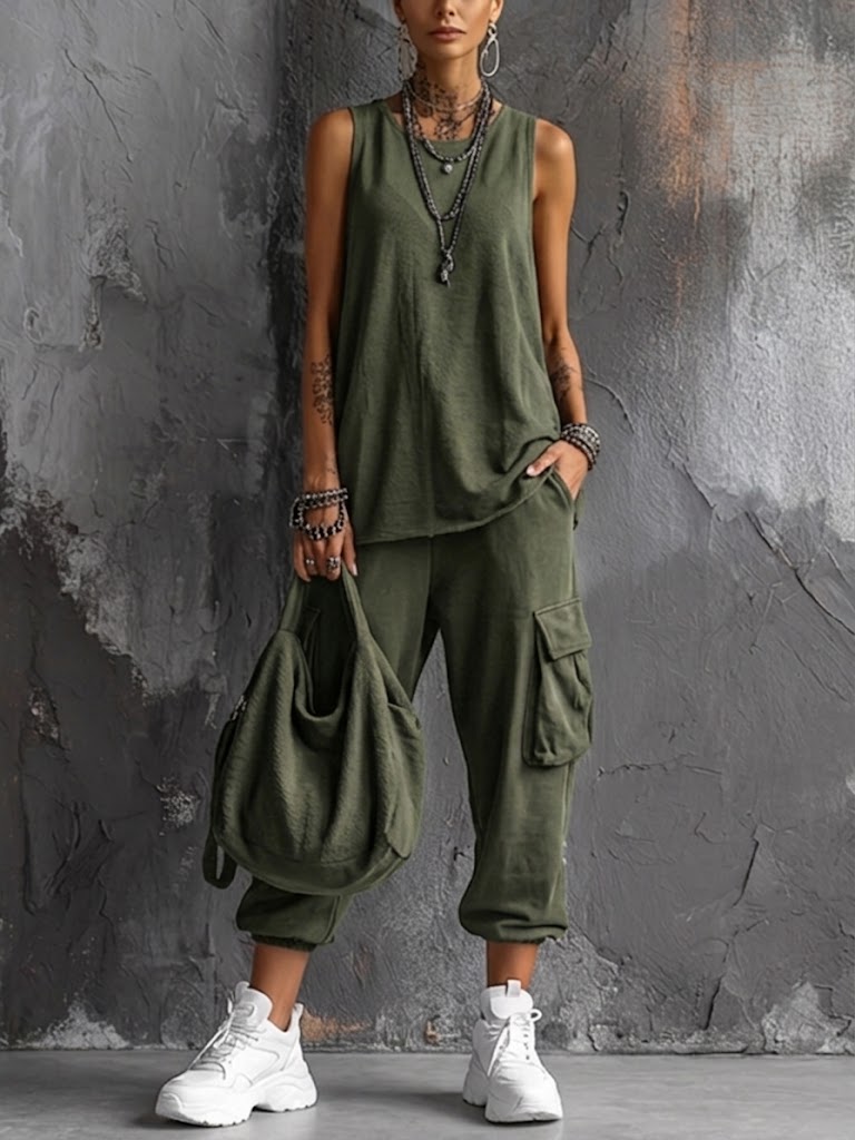 Camilla | Conjunto Casual con Bolsas