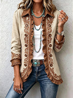 Iolanda | Saco Floral Bordado con Olanes