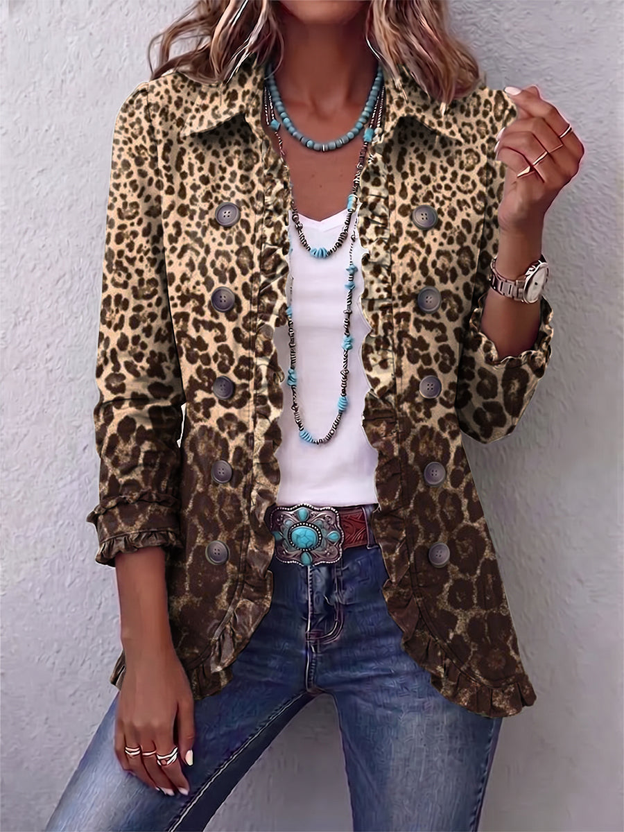 Gina | Saco de Leopardo con Olanes