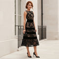 Elettra | Vestido Midi Negro