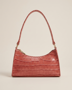 Bolsa de Hombro para Mujer Efecto Cocodrilo