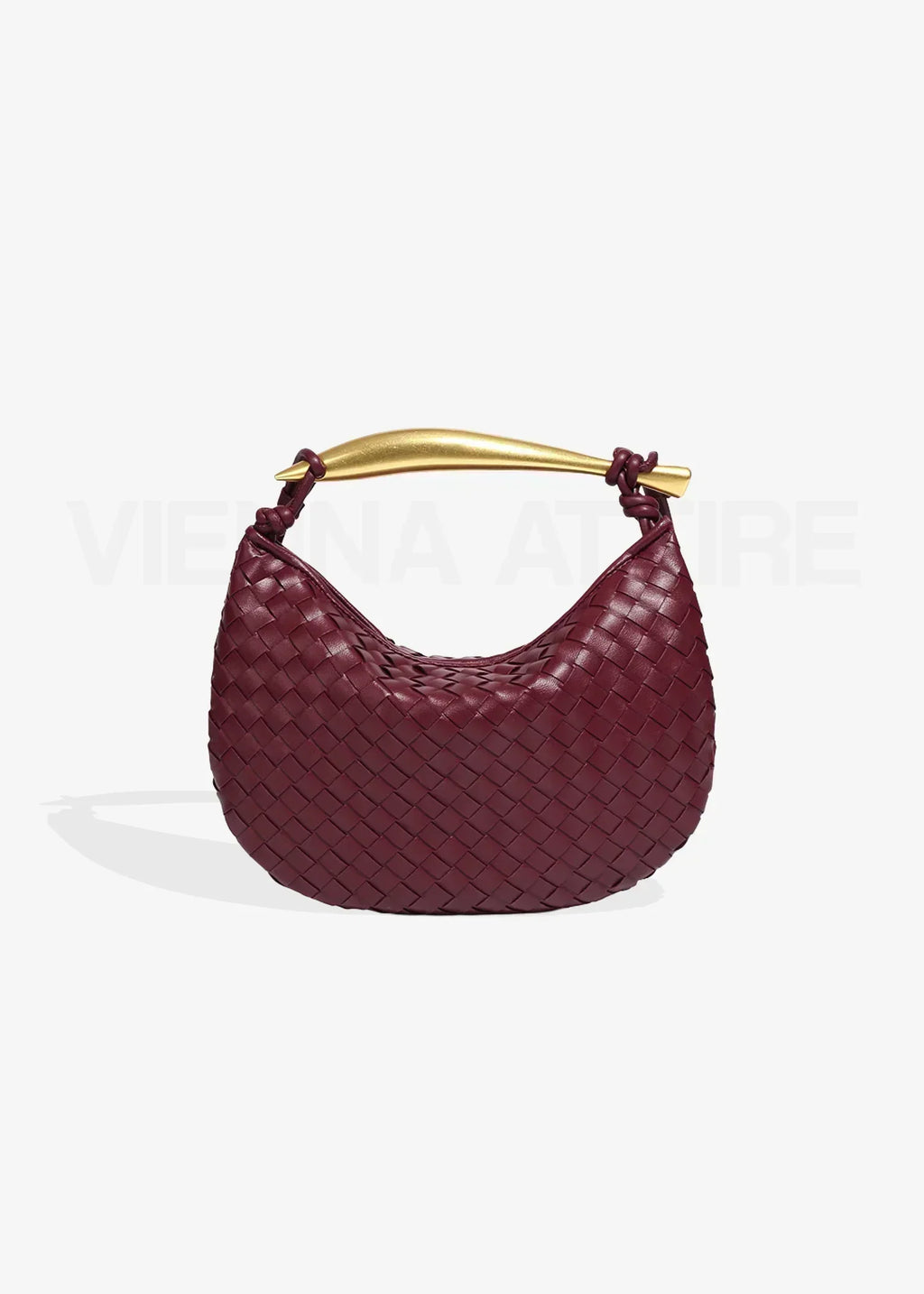 Alejandra | Bolsa Tejida para Mujer con Asa Dorada