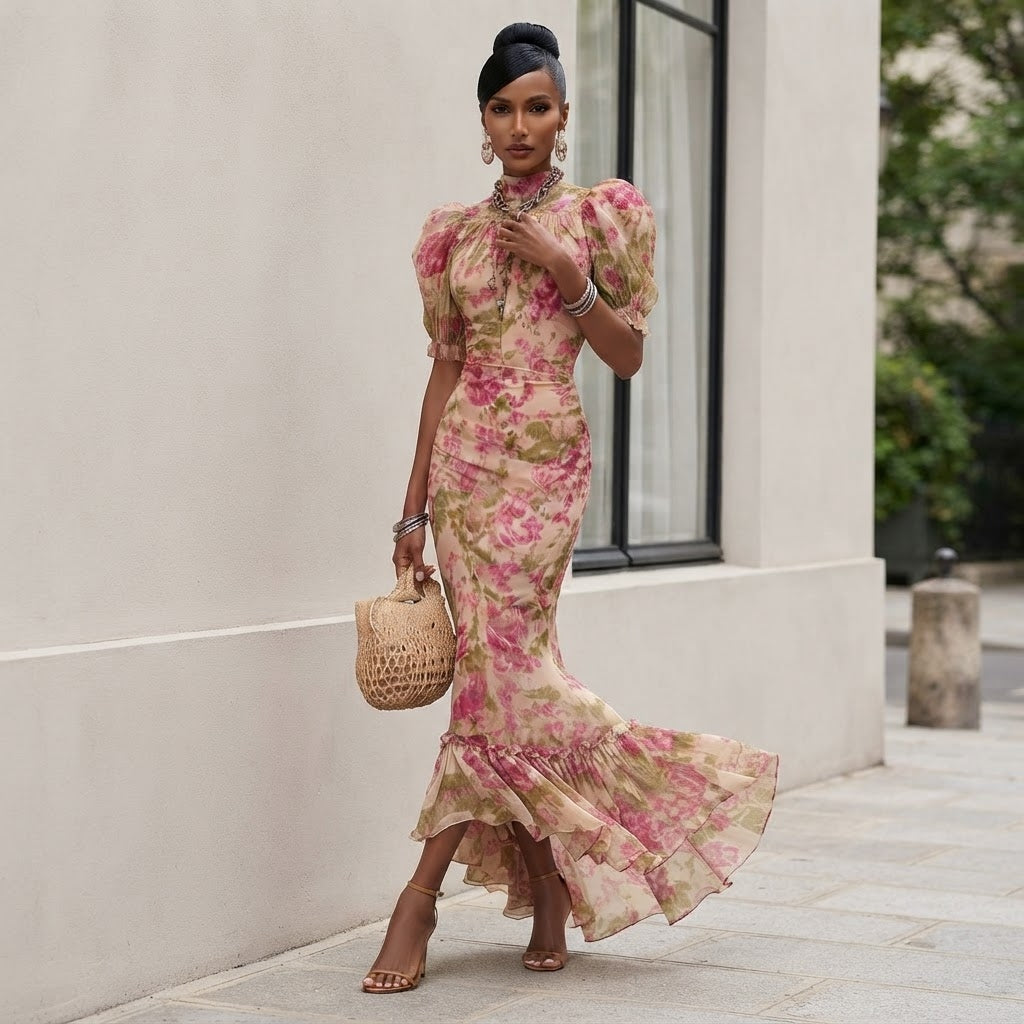 Cecilia | Vestido Rosa Vintage